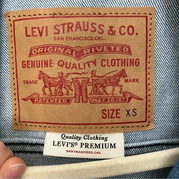 NWOT Levi’s Track Coach’s Trucker  Denim Jacket - Picture 5 of 10